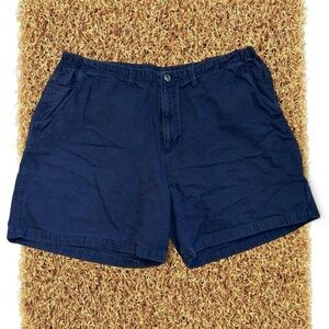 Big Dogs Navy Flat-Front Men's Shorts